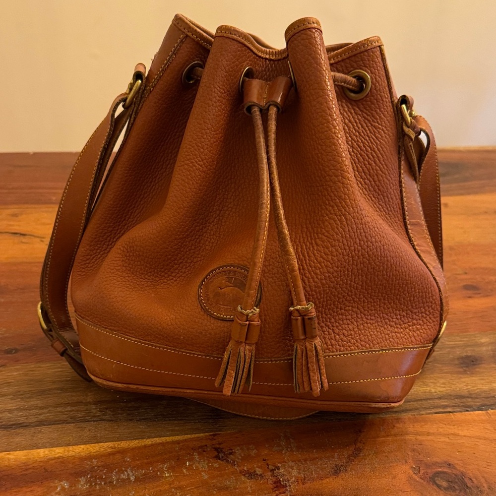Vintage Dooney and Bourke Leather Bucket Bag